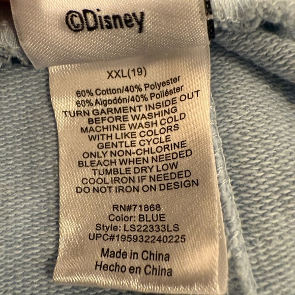 Disney Blue and Cream Athletic Shorts with Logo/size XXL (19) - Picture 4 of 8